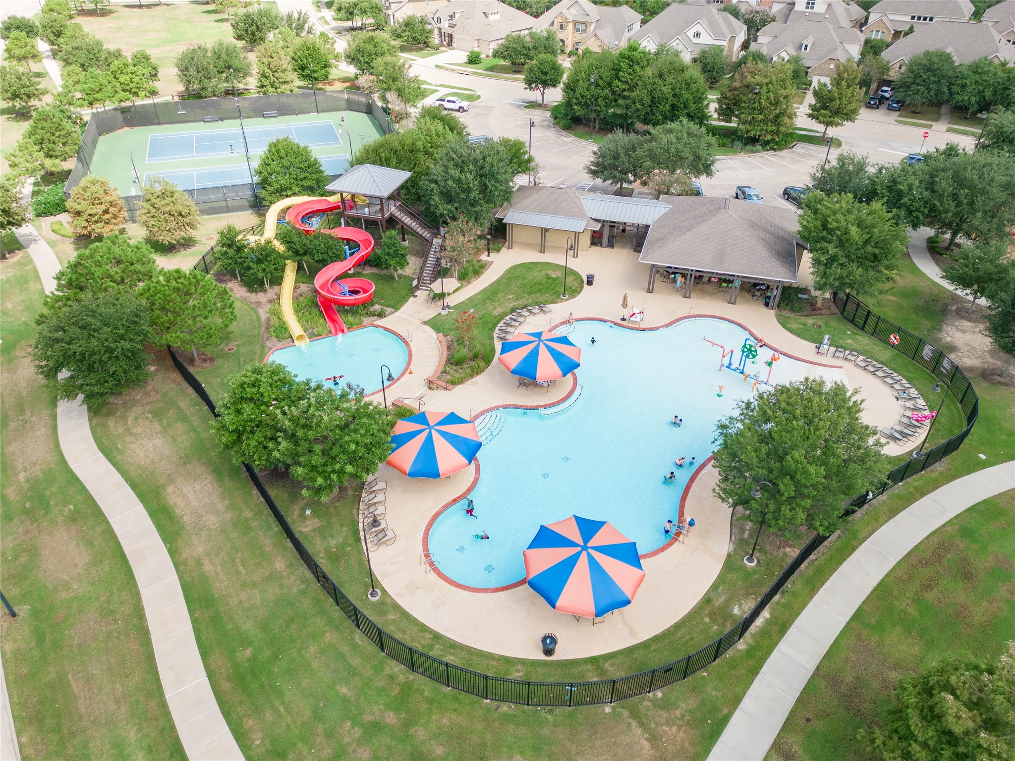 28627 Rolling Ridge Drive Katy, TX 77494 - Photo 44 of 44 a view of a swimming pool with a plants and plants