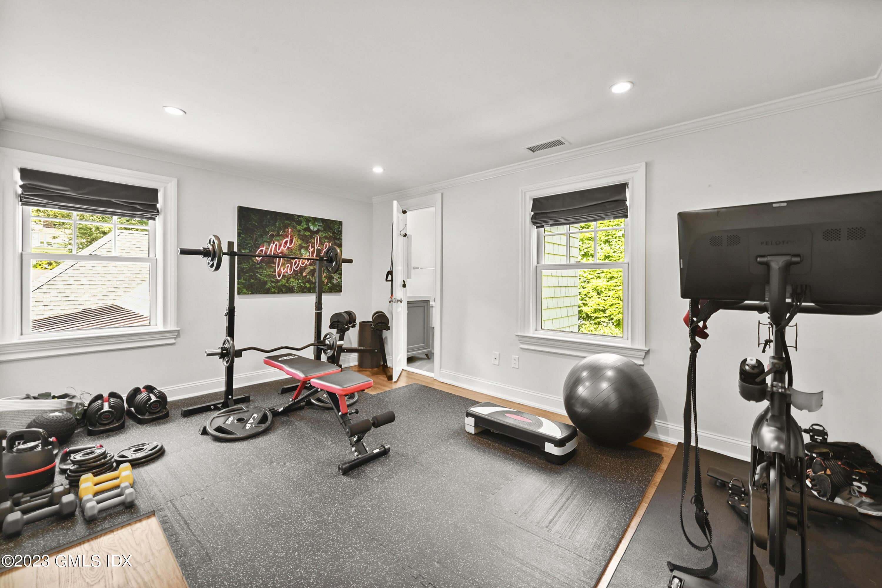 36 Evergreen Road Greenwich, CT 06830 - Photo 25 of 42 a view of a room with gym equipment
