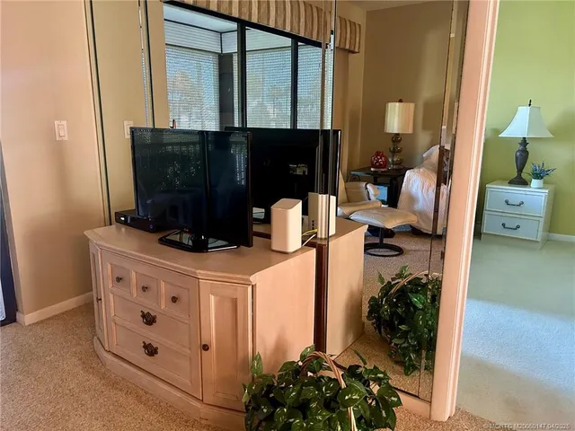 a balcony with furniture