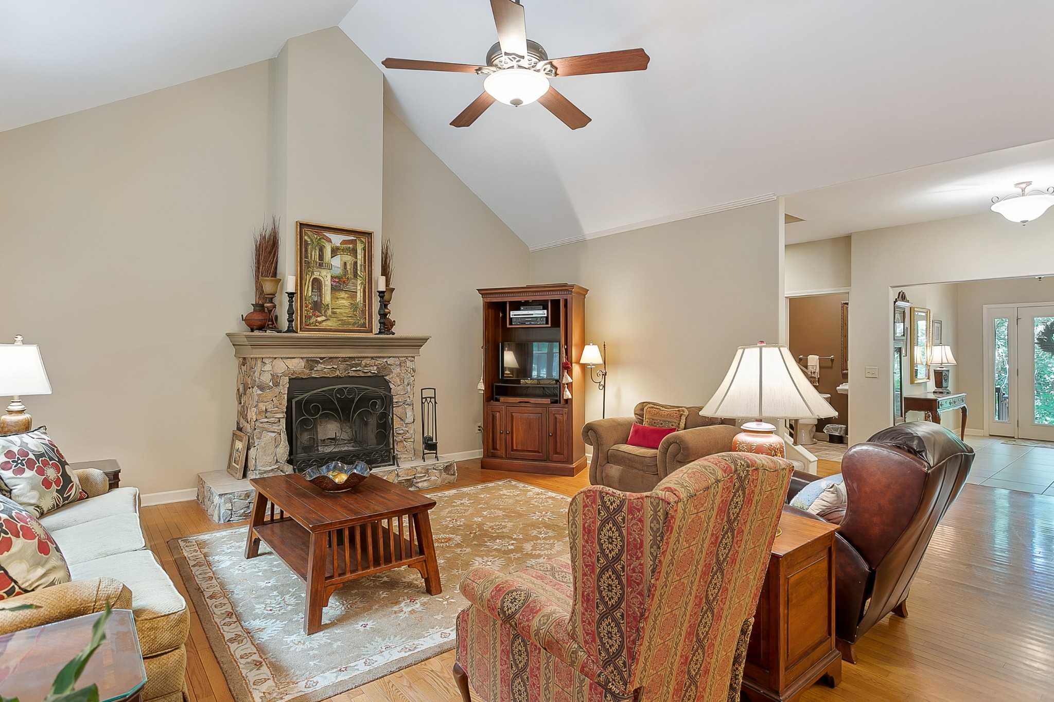 1441 Center Star Road Columbia, TN 38401 - Photo 12 of 62 a living room with furniture or couch and a fireplace