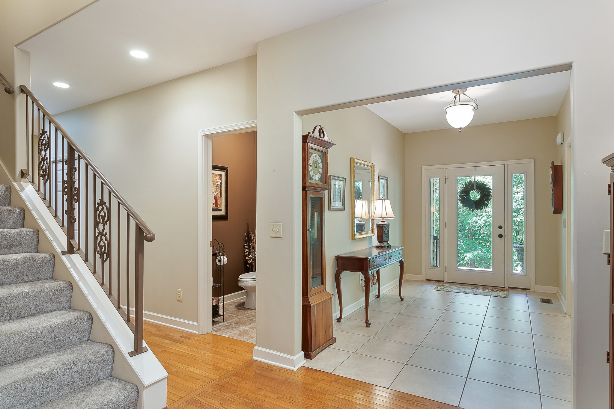 1441 Center Star Road Columbia, TN 38401 - Photo 22 of 62 a view of a hallway with wooden floor and dining room