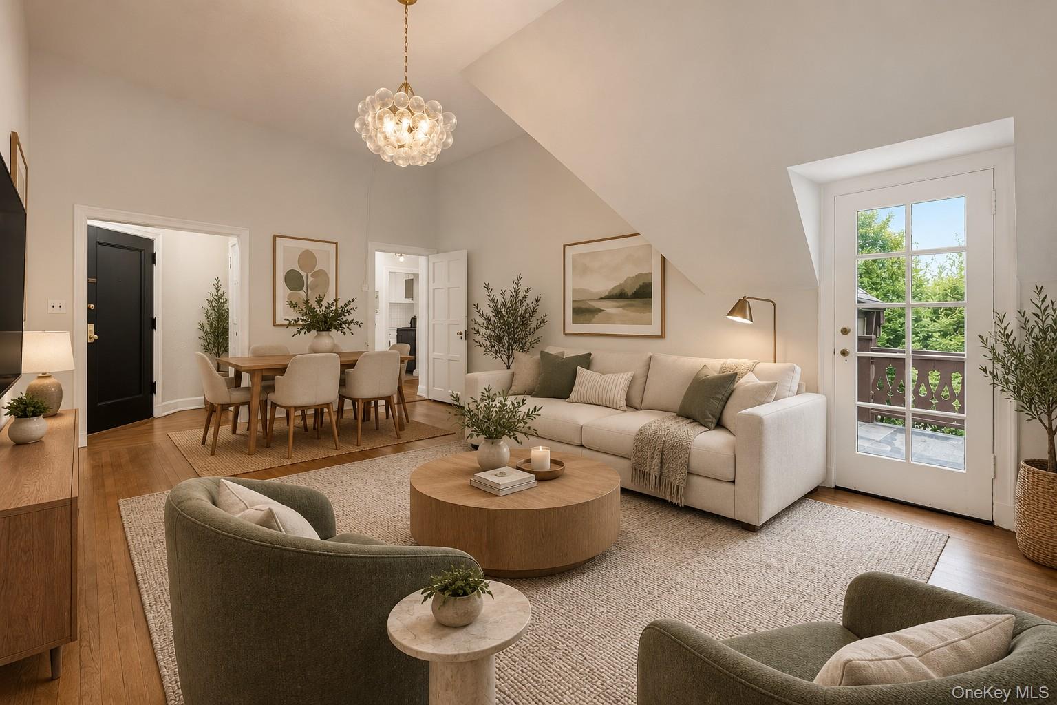 64 Kensington Road Bronxville, NY 10708 - Photo 8 of 22 Virtually Staged Living Room - Large enough to Accommodate Dining Table