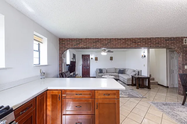 a view of kitchen with breakfast area