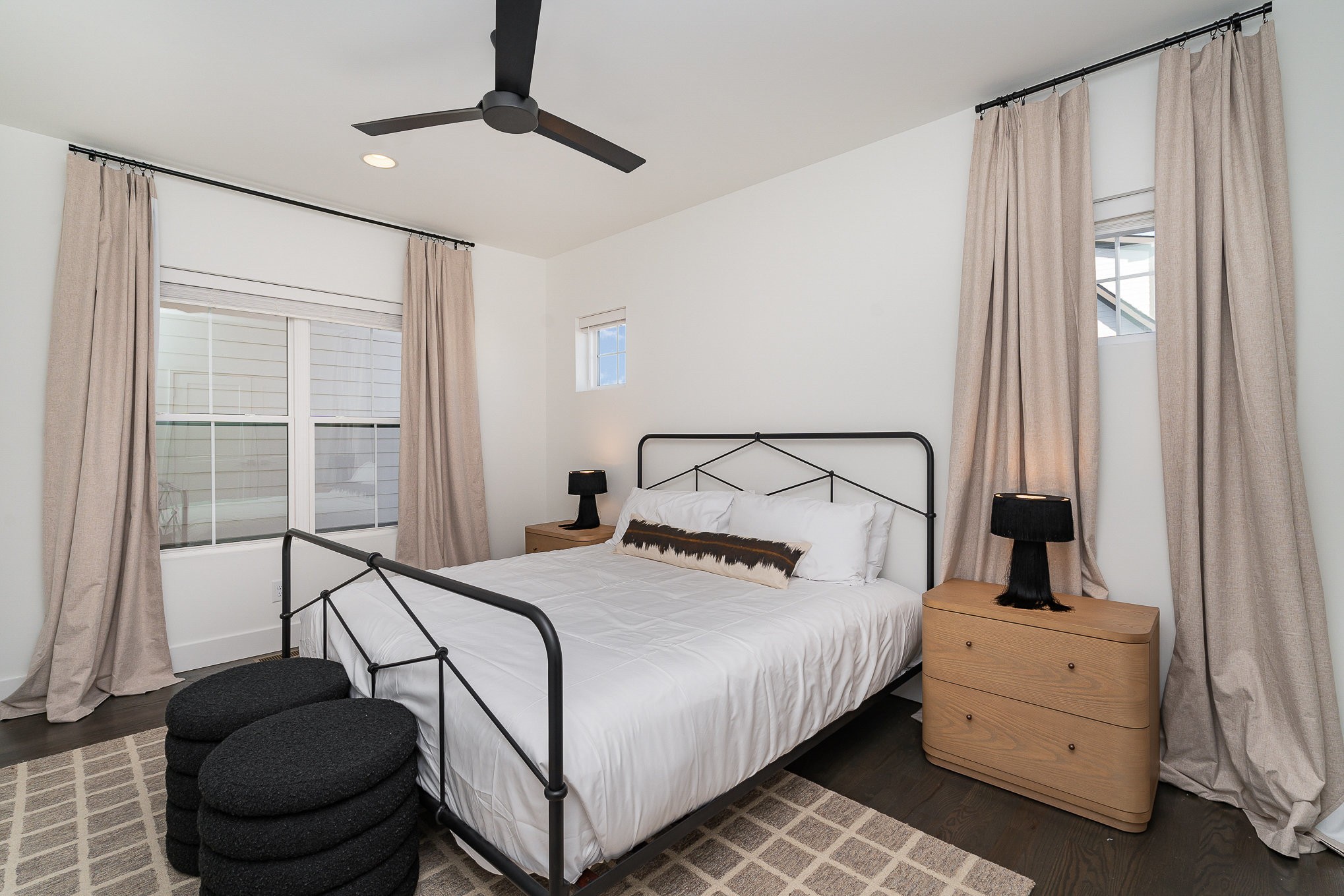 1699 Lischey Avenue Nashville, TN 37207 - Photo 31 of 45 a bedroom with a bed and a chandelier