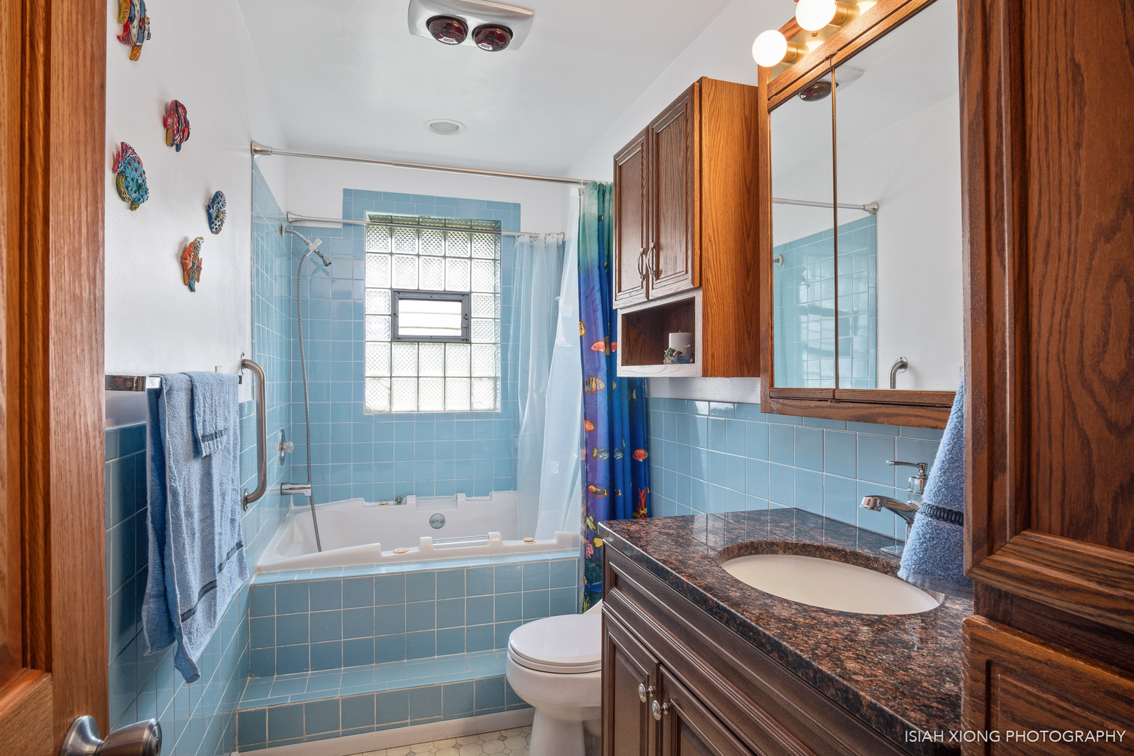 91 Neil Road Sugar Grove, IL 60554 - Photo 13 of 31 a bathroom with a granite countertop sink toilet and shower