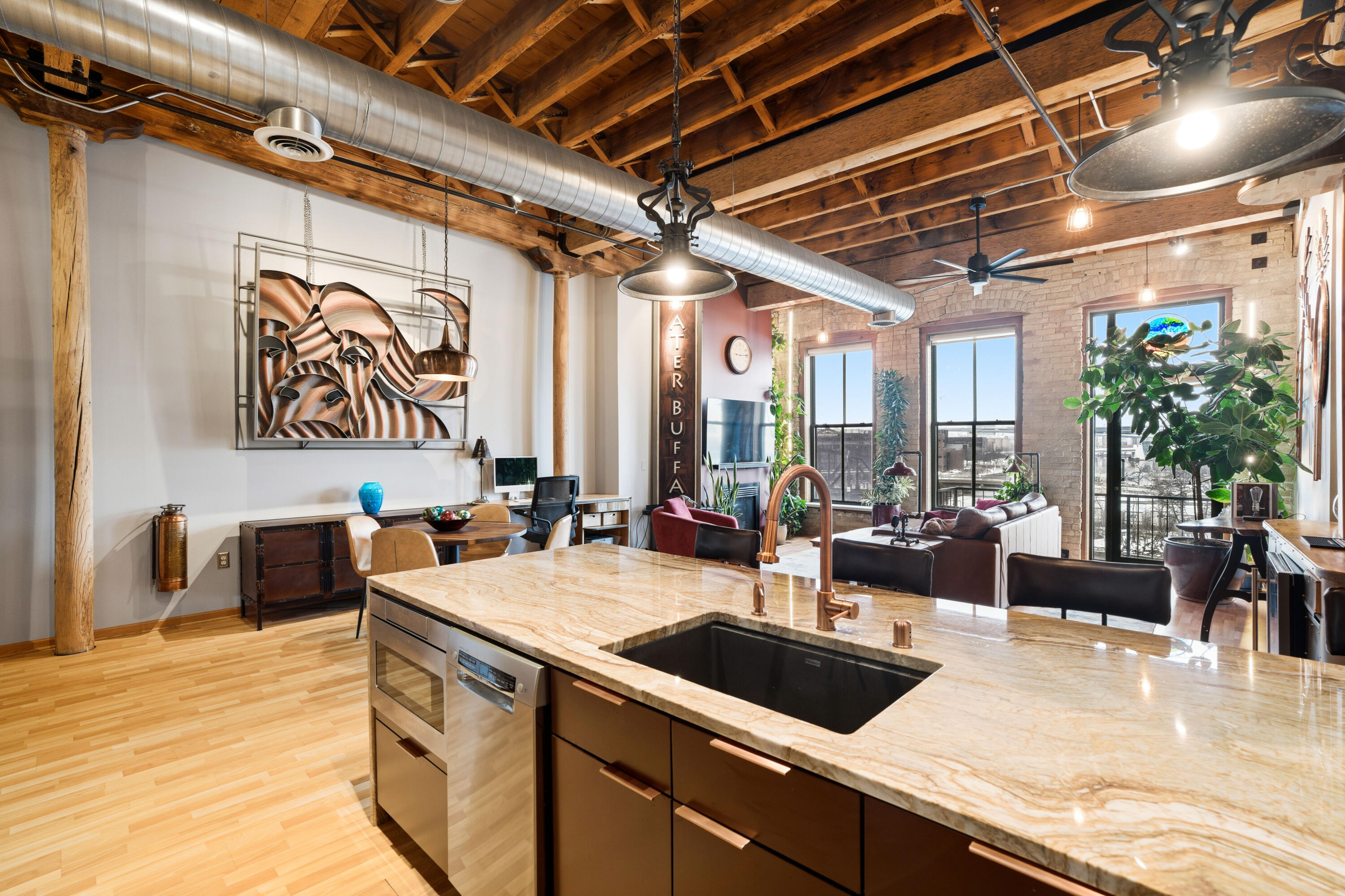 205 North Water Street, Unit 402 Milwaukee, WI 53202 - Photo 12 of 30 Open Concept & Soaring Ceilings