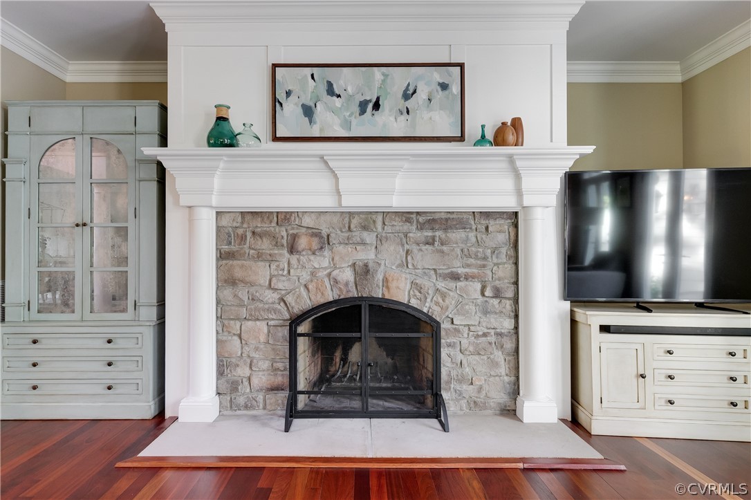 14641 West Salisbury Road Midlothian, VA 23113 - Photo 12 of 50 a living room with furniture and a fireplace
