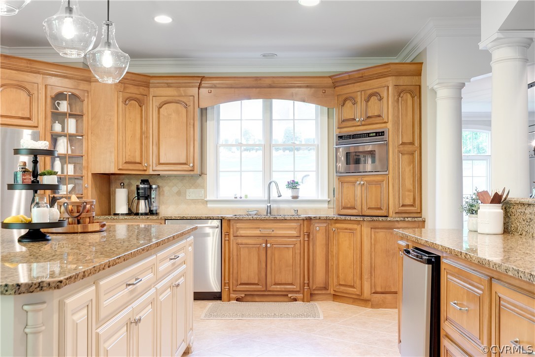 14641 West Salisbury Road Midlothian, VA 23113 - Photo 14 of 50 a kitchen with stainless steel appliances granite countertop a sink and cabinets