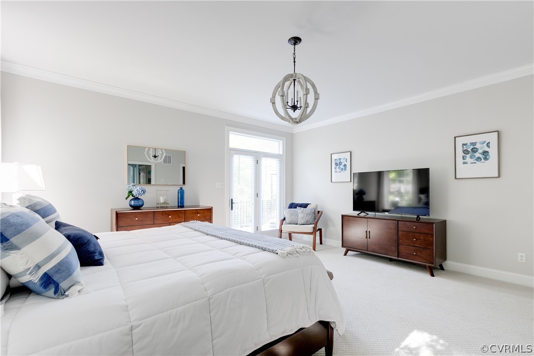 14641 West Salisbury Road Midlothian, VA 23113 - Photo 21 of 50 a bedroom with furniture and a flat screen tv