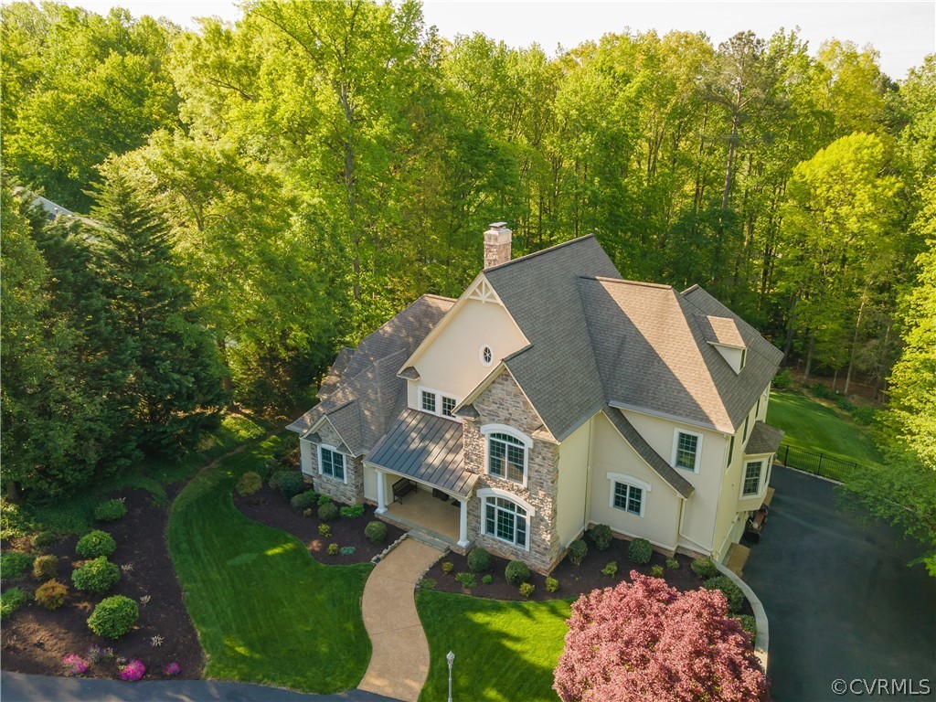 14641 West Salisbury Road Midlothian, VA 23113 - Photo 3 of 50 an aerial view of a house with a big yard