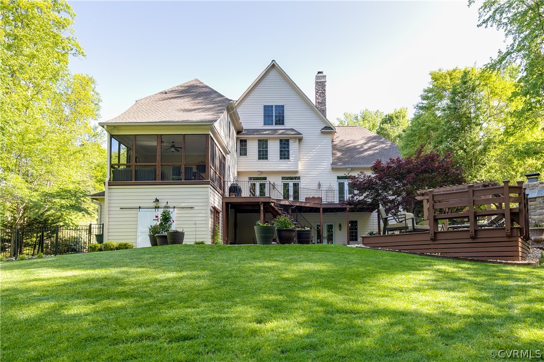 14641 West Salisbury Road Midlothian, VA 23113 - Photo 48 of 50 a view of a house with a yard and sitting area