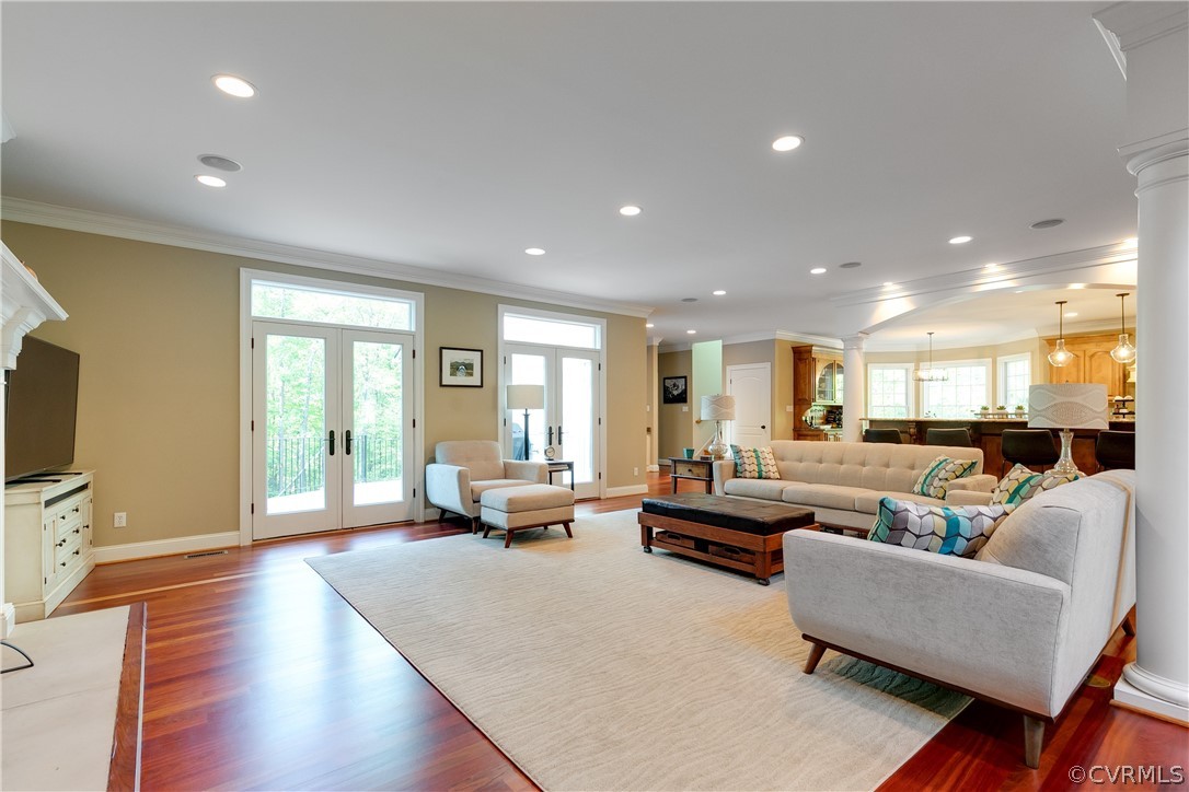14641 West Salisbury Road Midlothian, VA 23113 - Photo 9 of 50 a living room with furniture and a flat screen tv