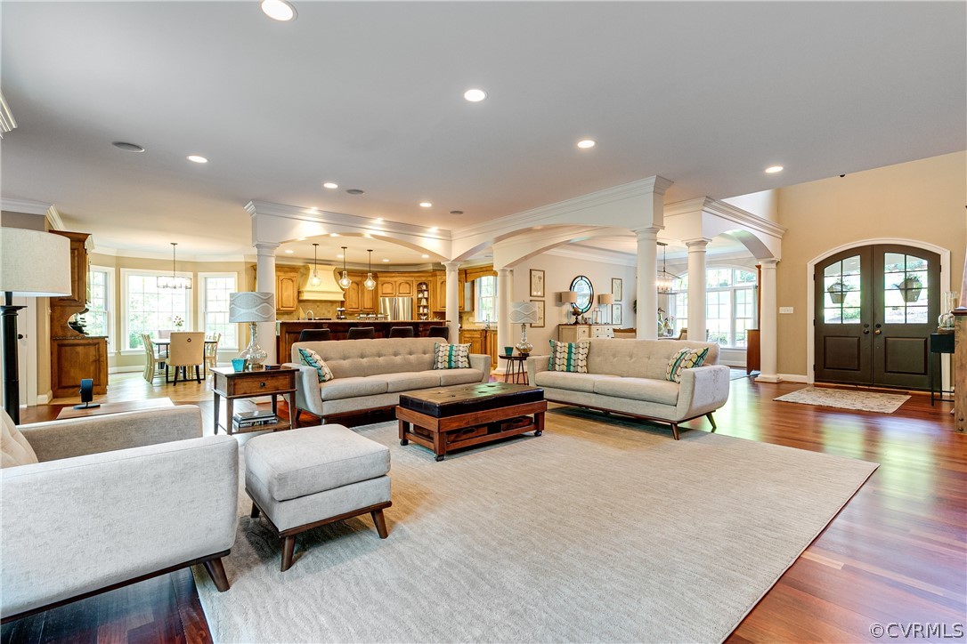 14641 West Salisbury Road Midlothian, VA 23113 - Photo 10 of 50 a living room with furniture wooden floor and a table