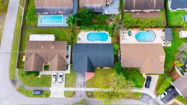 10210 Southwest 133rd Court Miami, FL 33186 - Photo 30 of 30 an aerial view of residential house with outdoor space and swimming pool