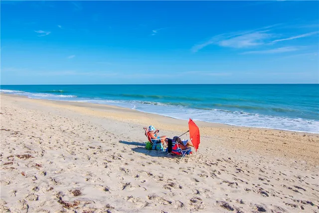 a view of beach and ocean