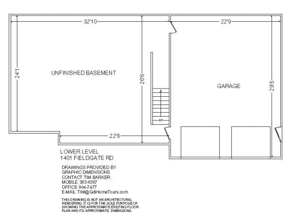 1401 Fieldgate Road Salem, VA 24153 - Photo 26 of 26 Lower Level Floor Plan