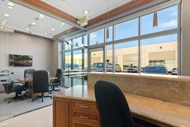 a room with furniture and a window