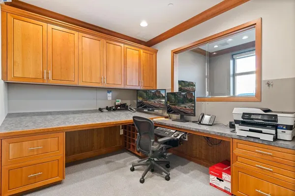 a room with furniture and a window