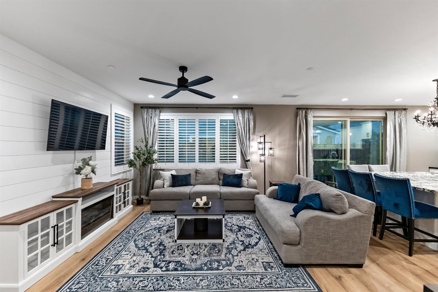 4301 San Miguel Road Madera, CA 93636 - Photo 15 of 20 a living room with furniture and a flat screen tv