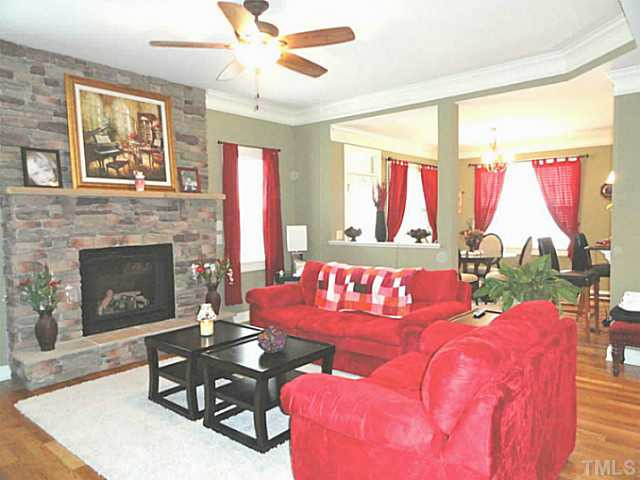 2049 Monthaven Drive Wake Forest, NC 27587 - Photo 23 of 23 Open floor plan. Hardwood floors throughout first floor. Den/Family/Great Room
