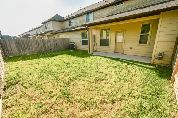 a backyard of a house