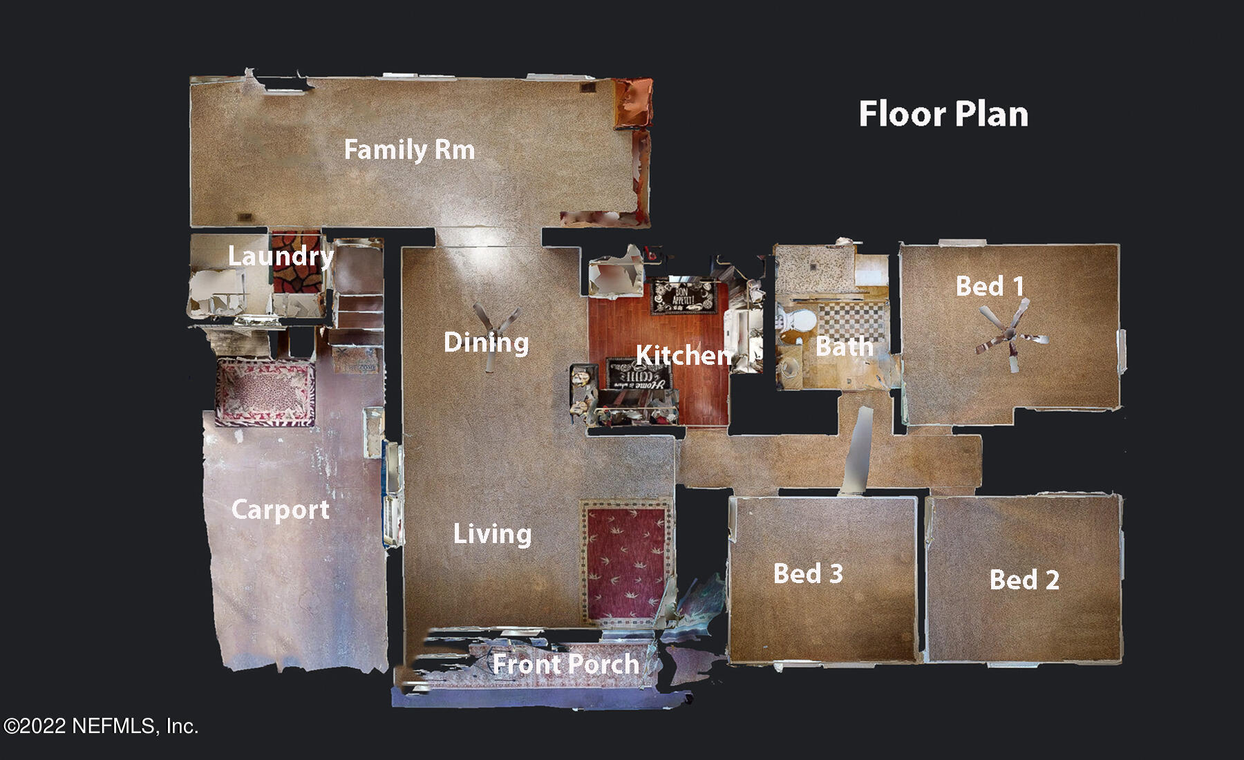2540 Patsy Anne Drive Jacksonville, FL 32207 - Photo 34 of 34 Floor Plan
