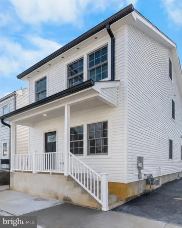 a front view of a house with windows