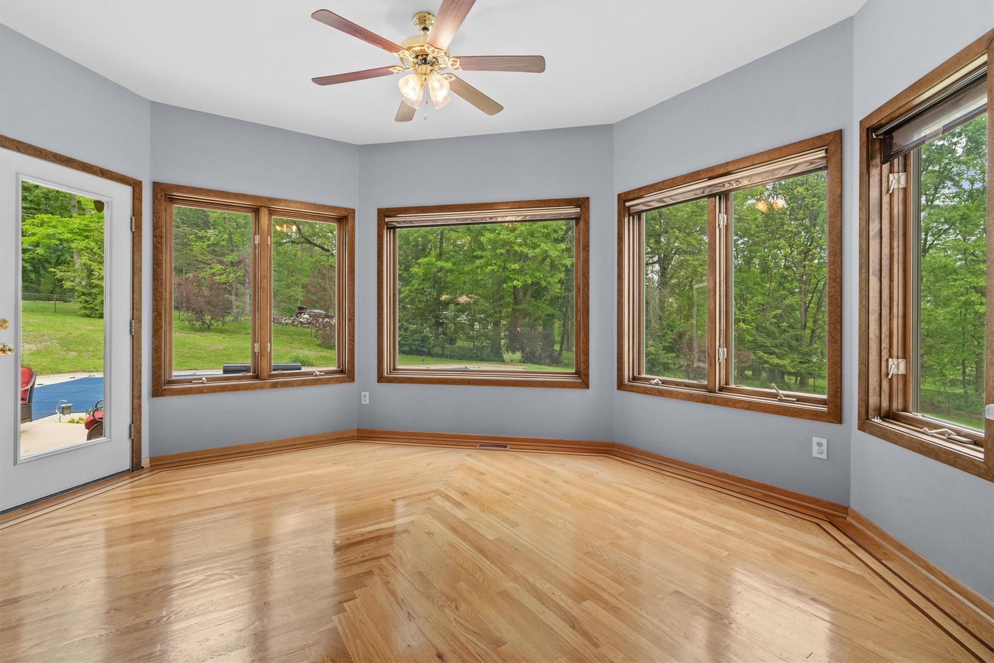 115 Moffat Road Washingtonville, NY 10992 - Photo 18 of 50 a view of an empty room with a window and a kitchen area
