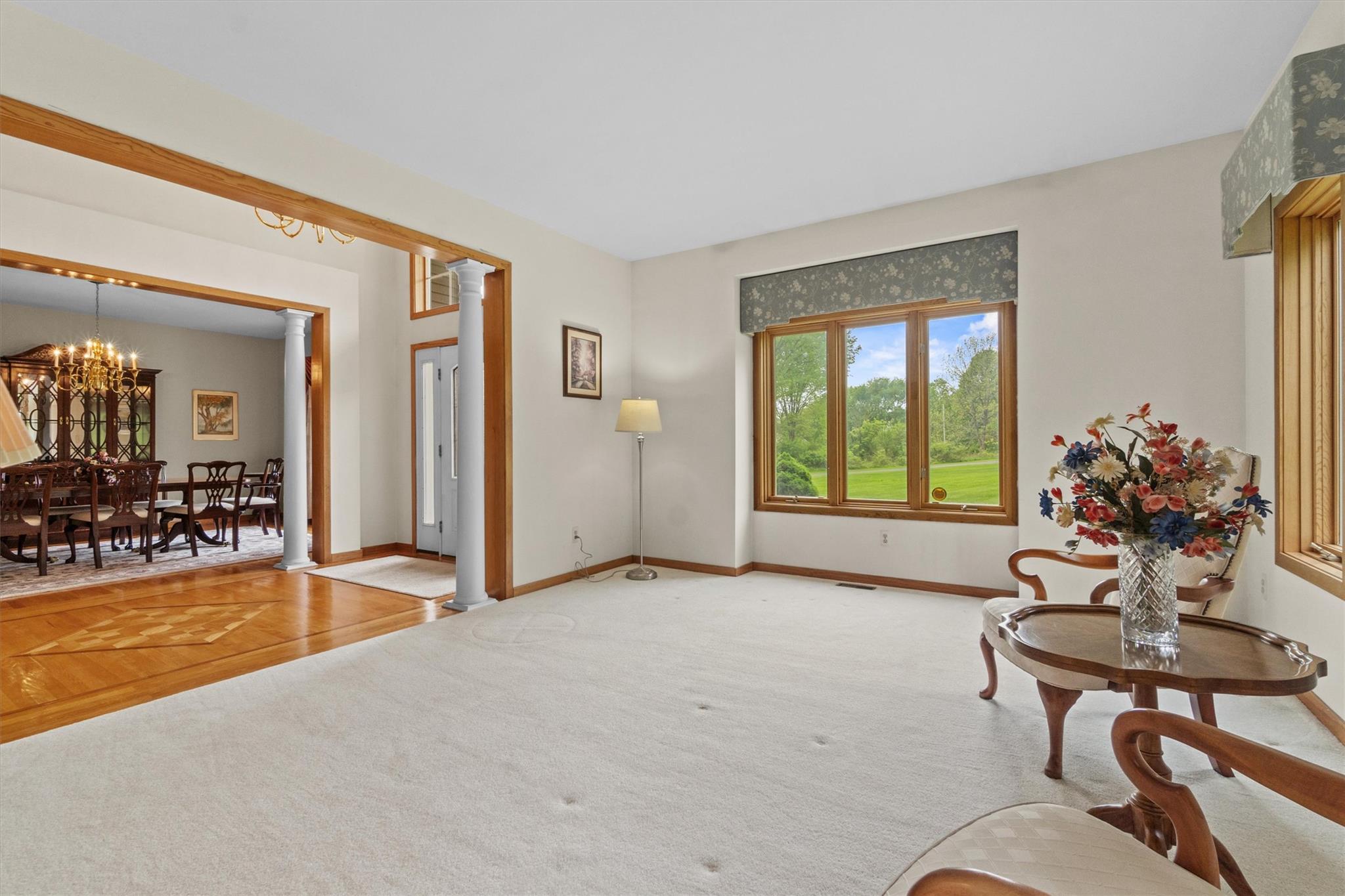 115 Moffat Road Washingtonville, NY 10992 - Photo 6 of 50 a view of a livingroom with furniture and a porch