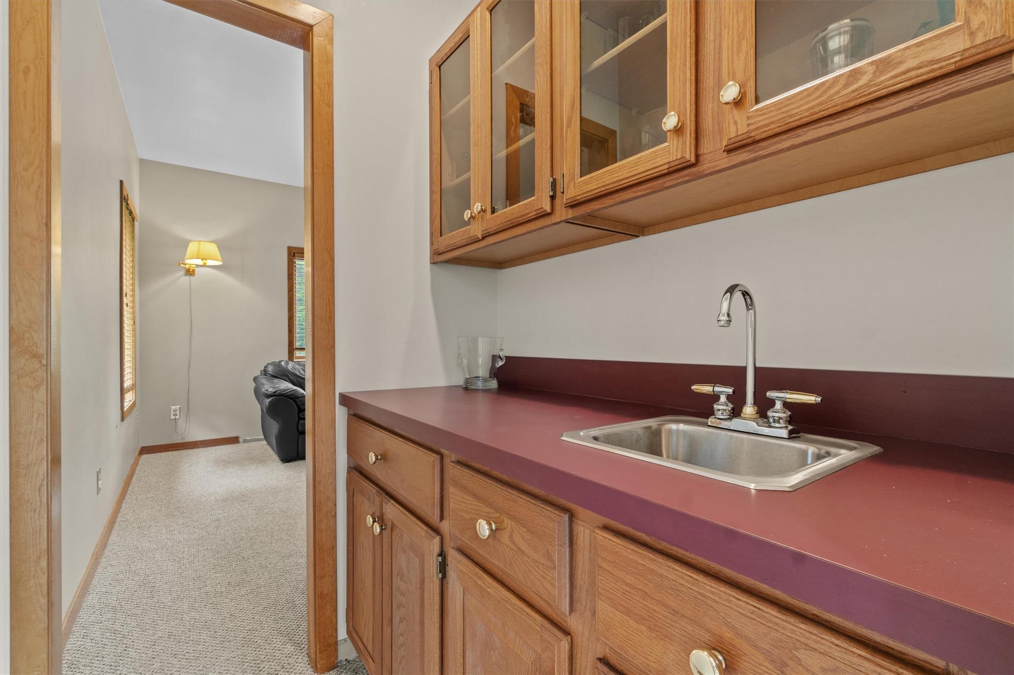 115 Moffat Road Washingtonville, NY 10992 - Photo 7 of 50 a kitchen with a sink and cabinets