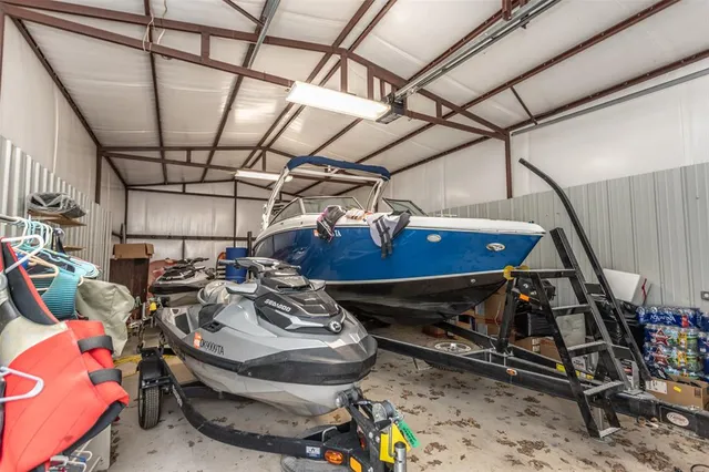 a view of a lake with houses
