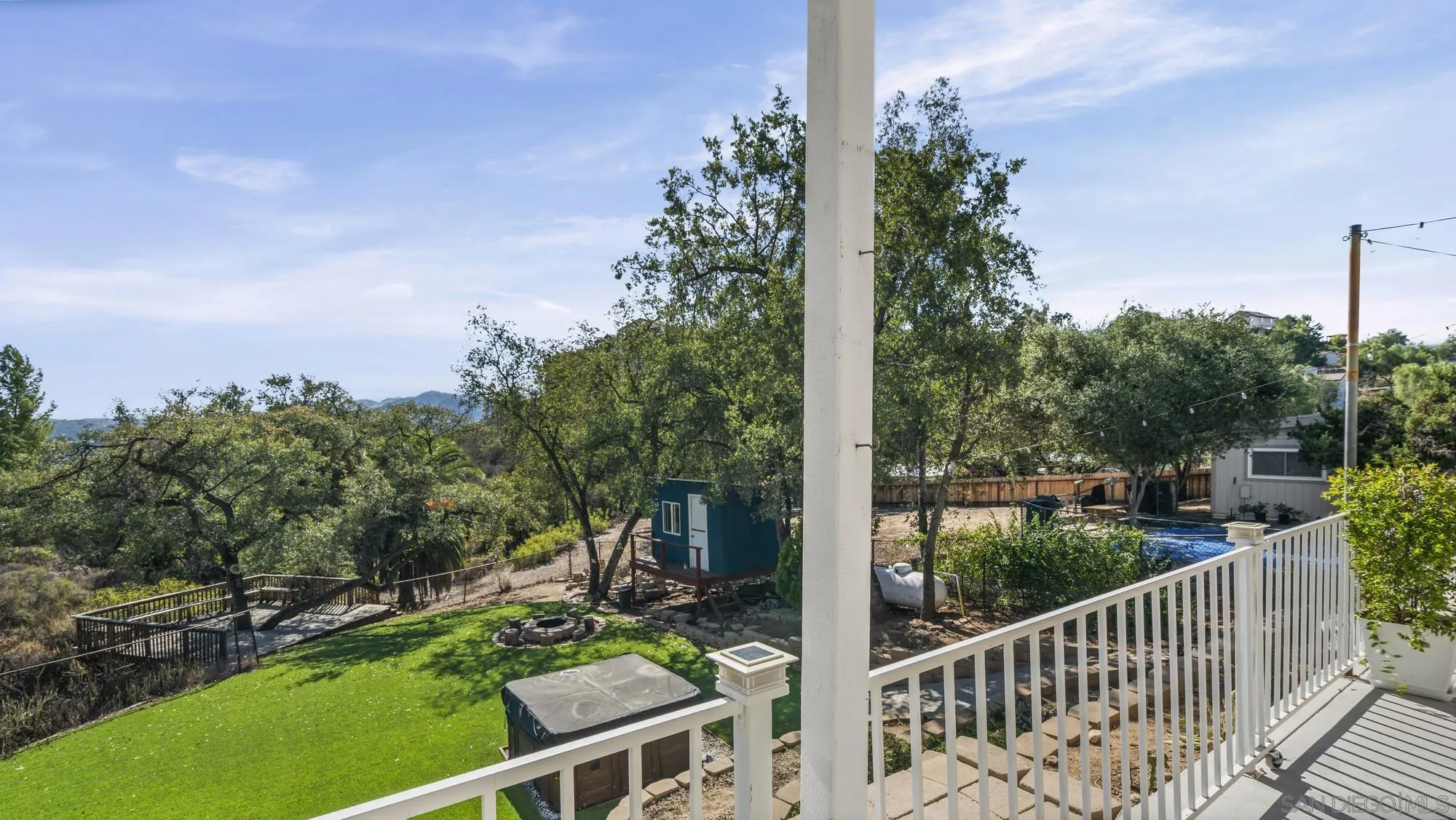 24249 Sargeant Road Ramona, CA 92065 - Photo 31 of 46 a view of a balcony with chairs