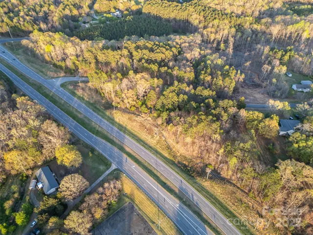 a view of a yard from a window