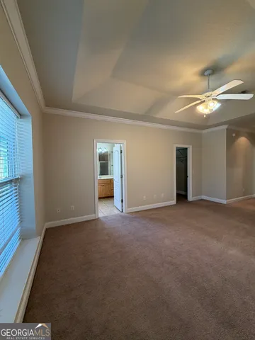 a view of a room with an entryway