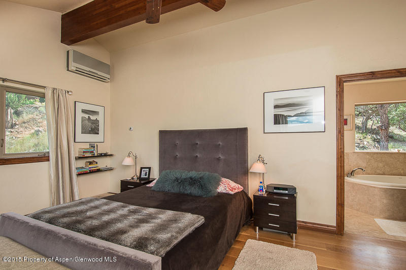 543 Original Basalt, CO 81621 - Photo 5 of 24 a bedroom with a bed and wooden floor