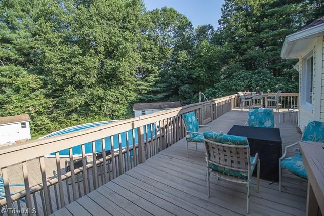 1113 Oak Ridge Church Road Hays, NC 28635 - Photo 4 of 43 Deck overlooking pool