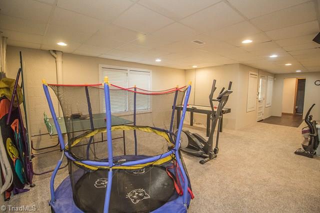 1113 Oak Ridge Church Road Hays, NC 28635 - Photo 34 of 43 Workout space in basement