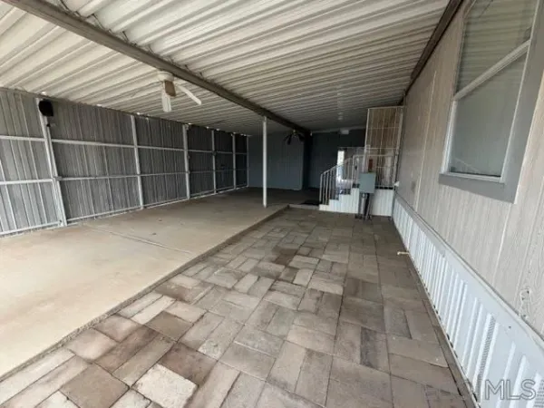 a view of a porch
