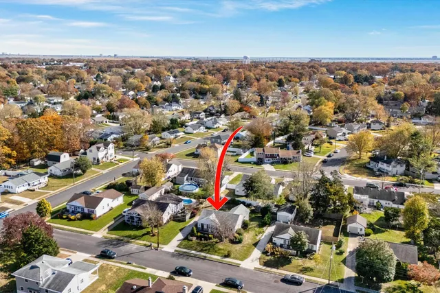 an aerial view of a city