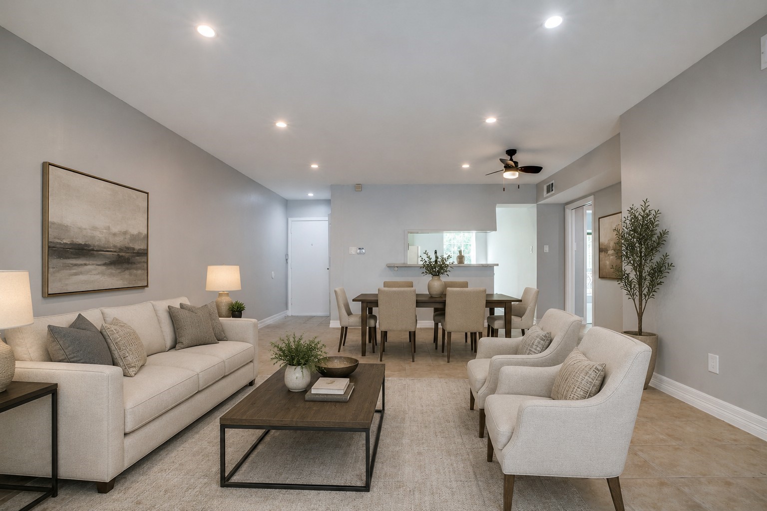 9025 Rue Cambon Street, Unit 66 Houston, TX 77074 - Photo 10 of 34 Living Room Virtually Staged
