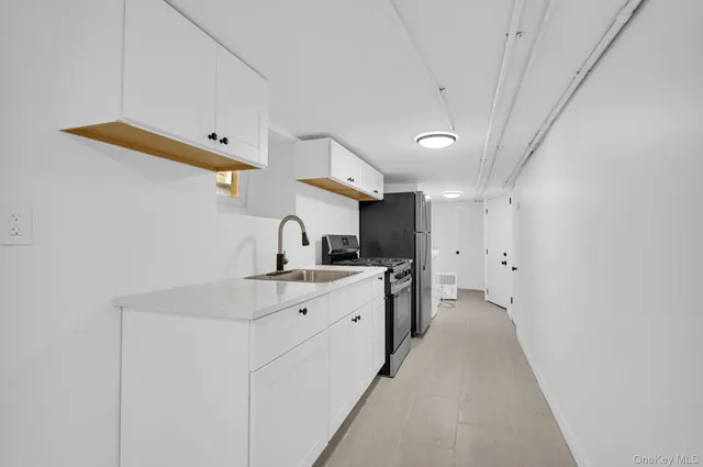 a view of hallway with stairs