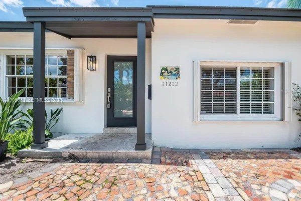 a front view of a house