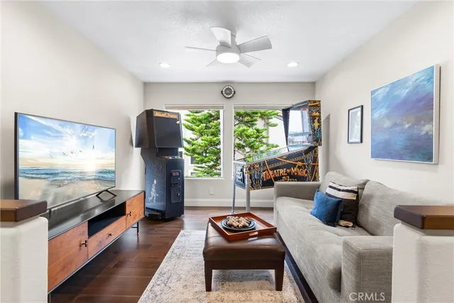 a bedroom with a bed and a table