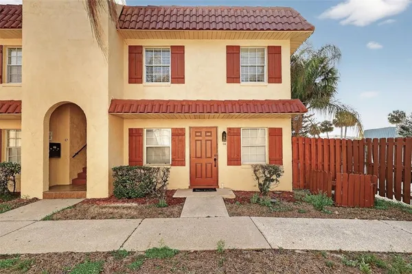 a front view of a house