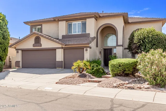 a front view of a house