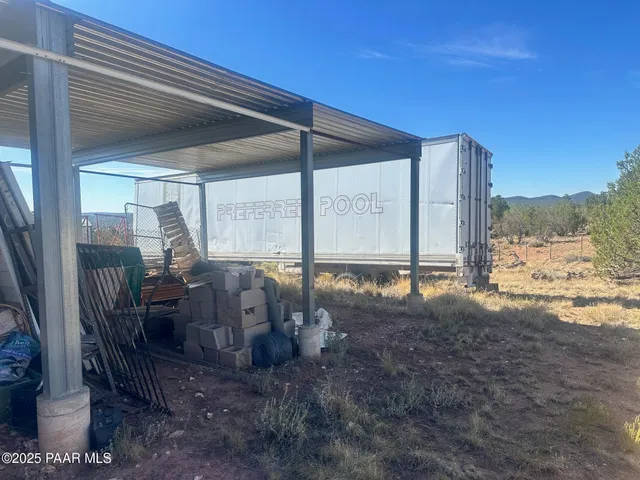 a view of an outdoor space with seating area