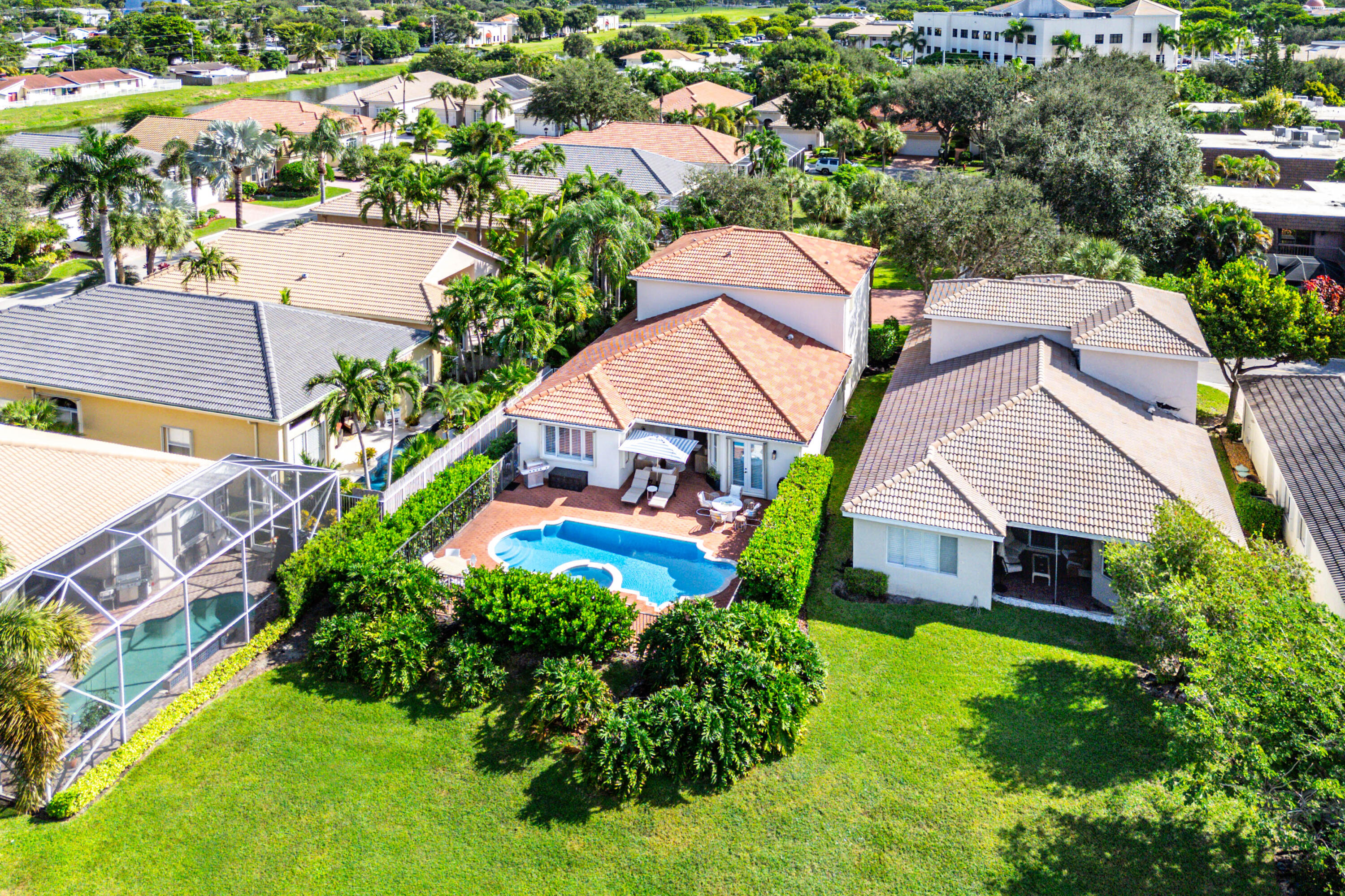 121 Palm Circle Lake Worth, FL 33462 - Photo 53 of 63 an aerial view of a house
