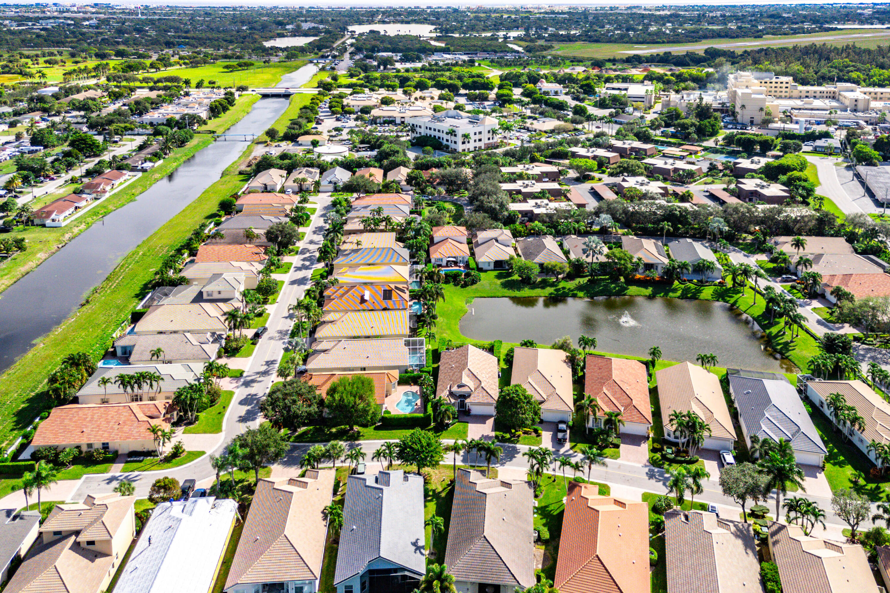 121 Palm Circle Lake Worth, FL 33462 - Photo 59 of 63 an aerial view of residential houses with outdoor space