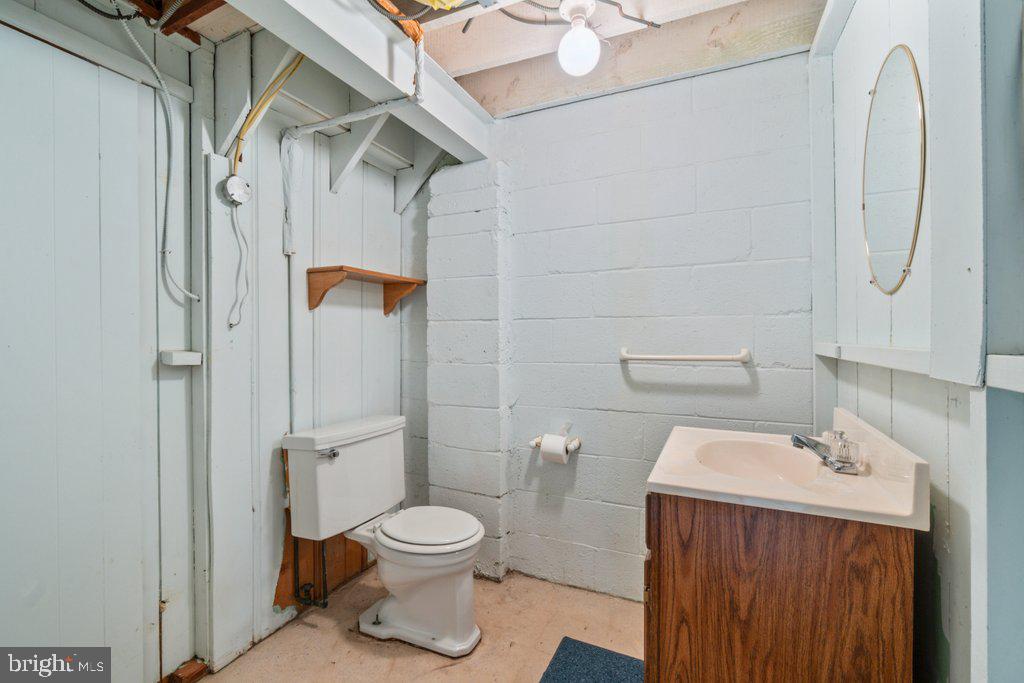 1529 Cottage Lane Towson, MD 21286 - Photo 35 of 43 a bathroom with a toilet sink shower and mirror