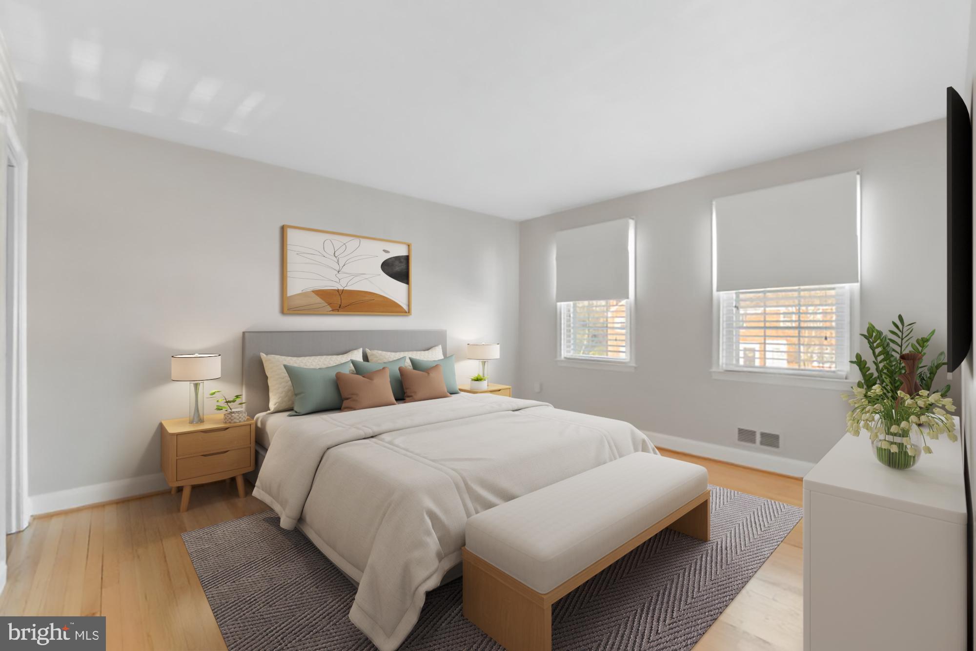 1529 Cottage Lane Towson, MD 21286 - Photo 4 of 43 Virtually staged primary bedroom